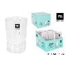 50 CLS. VASO CRISTAL TALLADO ANTIGUO MD JARA - CAJA 4 UNIDADES