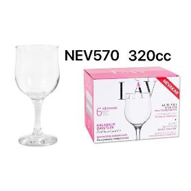 32 CLS COPA AGUA VINO NEVAKAR 320CC LAV SIMILAR COPA LIRA - CAJA 6 UNIDADES