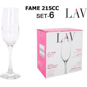 21,5 CLS COPA REFORZADA CHAMPAN ALTA FLUTE FAME LAV - CAJA 6 UNIDADES