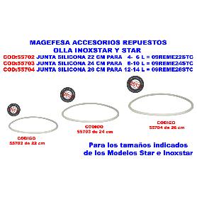JUNTA SILICONA OLLA STAR 4/6 L
