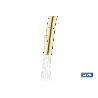 GRIFO DE COCINA CEPILLADO DORADO DE ACERO CON MANGUERA EXTENSIBLE Y 2 FUNCIONES 400 X 220 X 54 MM