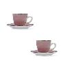 TAZAS CON PLATO VITA PEONI 22CL