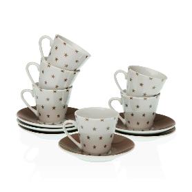 TAZAS CAFE + PLATO STARY PORCELANA