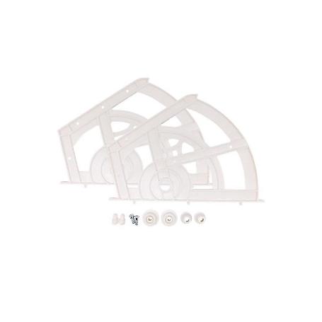 SOPORTE ZAPATERO P/2 BALDAS BLANCO