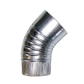 CODO 45G ESTUFA GALVAN. 150MM.