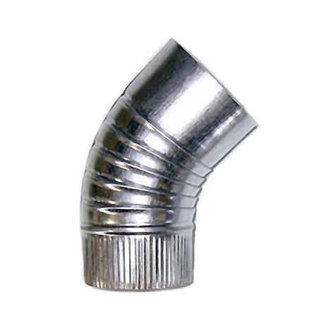 CODO 45G ESTUFA GALVAN. 150MM.