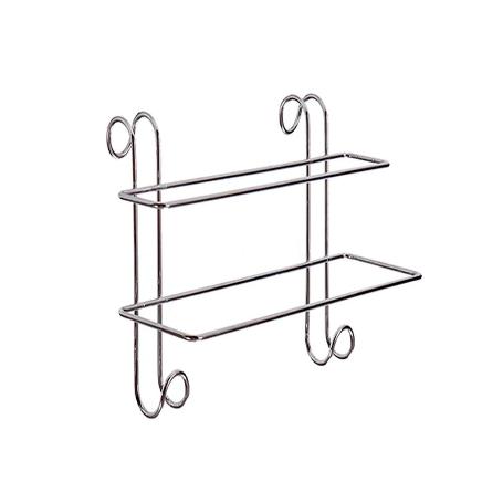 PERCHERO PUERTA TOALLAS DOBLE 14X20X39 CM