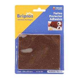 FIELTRO ADHESIVO CUADRADOS 104X85 MM MARRON