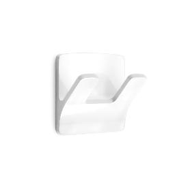 COLGADOR RESISTENTE AL AGUA RAMA DOBLE BLANCO