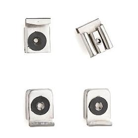 GRAPA LUNA REGULABLE C/MUELLE INOX.