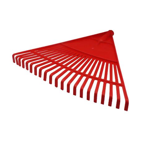 RASTRILLO ABANICO 21 PUAS ROJO PLASTICO