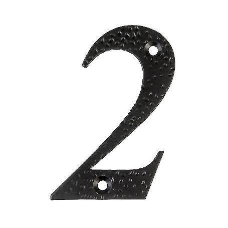 NUMERO 2 -M.4 NEGRO 10CM.