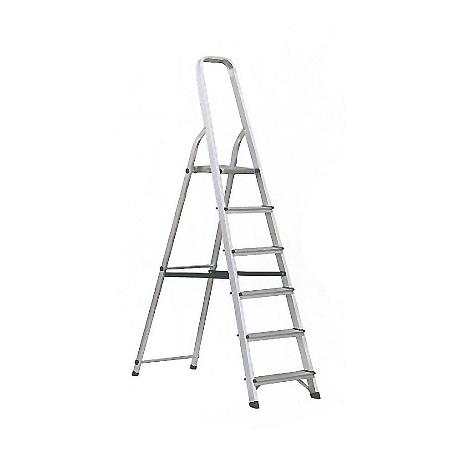 ESCALERA ALUMINIO 6 PELDAÑOS HOGAR EN131