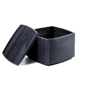 MESA BAJA NAXOS 53X53X40 CM ANTRACITA