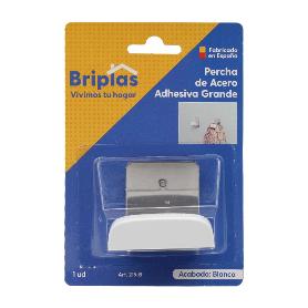 PERCHA ACERO INOX ADH. GRANDE 1 UD BLANCO