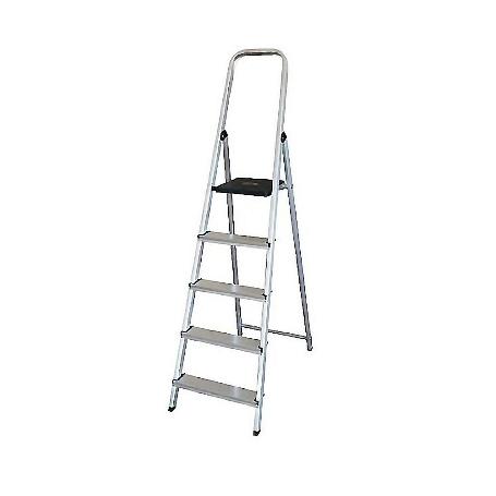 ESCALERA ALUMINIO 5 PELDAÑOS HOGAR EN131