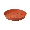PLATO MACETA PLASTICO 24 CM MARRON