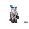 GUANTE ANTICORTE HPPE IMPREGNADO DE LATEX RUGOSO TALLA 9   CAJA 12 UNID.