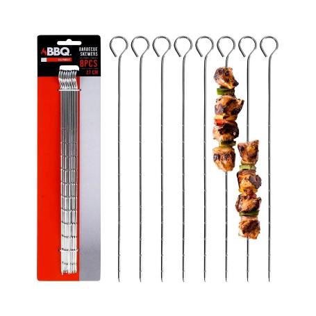 PINCHOS BROCHETA 27 CM 8 PIEZAS