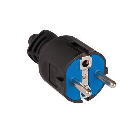CLAVIJA BIPOLAR 16A.250V 706 C NEGRO 2P+T