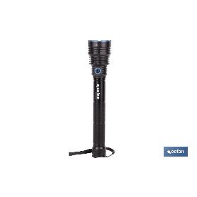 LINTERNA HIGH POWER LED 18.000 LM CON 6 FUNCIONES Ø65 X 322 MM