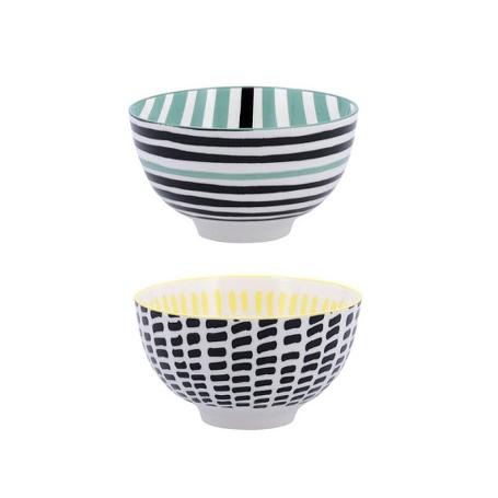 TAZON BOL PORCELANA ZIGZAG 11 CM