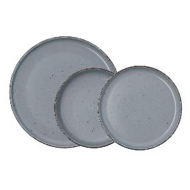 VAJILLA CERAMICA DUNA GRIS 12 PIEZAS
