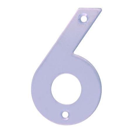 NUMERO 6 -M.4 INOX.18/8 10CM.