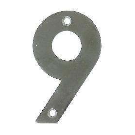 NUMERO 9 -M.4 INOX.18/8 10CM.