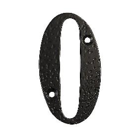 NUMERO 0 -M.4 NEGRO 10CM.