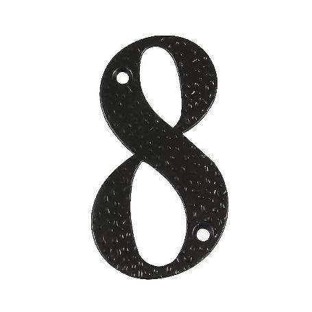 NUMERO 8 -M.4 NEGRO 10CM.