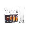VASOS + COPAS CERVEZA VIDRIO 4 PIEZAS