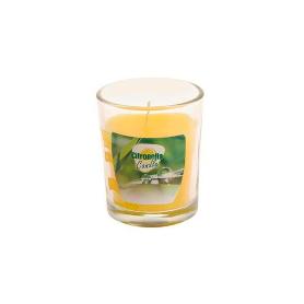 VELA VASO VIDRIO 5 CM CITRONELA