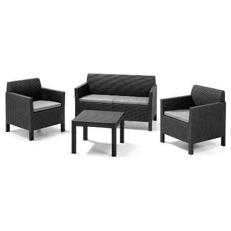 SILLONES 65X65X75 CM + SOFA 75X126X65 CM + MESA 59X43 CM