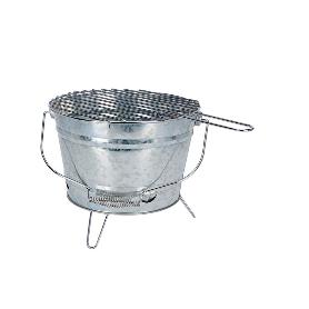 BARBACOA CUBO ZINC PATAS 27 CM