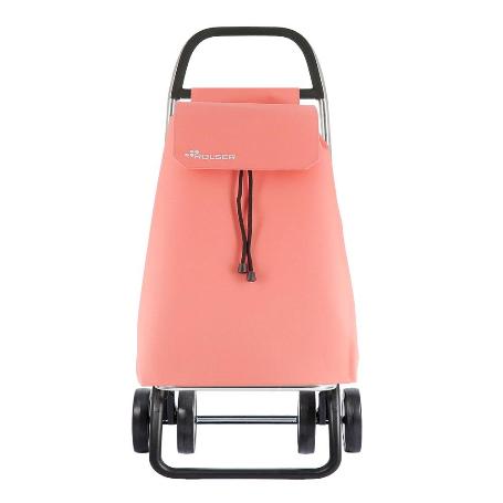 CARRO COMPRA SAQUET LN 4 RUEDAS CORAL