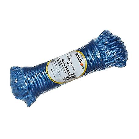 CUERDA PLASTICO 4 MM AZUL 20MT