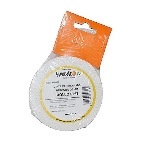 CINTA PERSIANA G3 BLANCO CON RAYA 6 MT 20MM