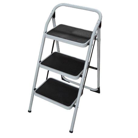 TABURETE 3 PELDAÑOS TUBO REDONDO BAJO