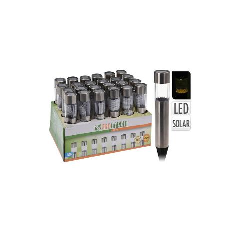 LUZ SOLAR LED INOXIDABLE 33 CM