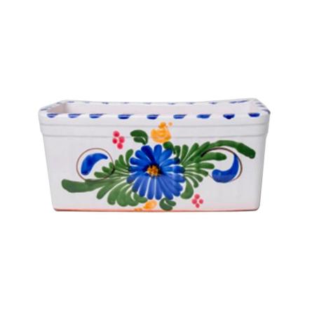 JARDINERA CERAMICA FLOR 30X13 CM