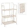 ESTANTERIA PLEGABLE 58X27X90 CM METAL BLANCA