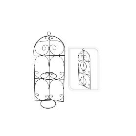 MACETERO COLGAR METAL PARED 71X29 CM