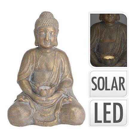 BUDA LUZ SOLAR 44 CM DORADO