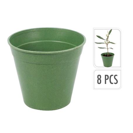 MACETAS CULTIVO FIBRA BAMBU 7X6 CM