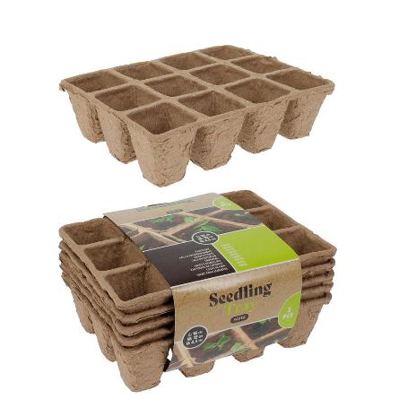 SEMILLEROS 12 HUECOS 16X12X4,5 CM