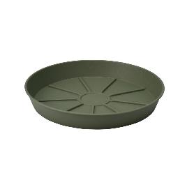 PLATO MACETA PLASTICO 29 CM VERDE OLIVA