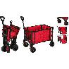 CARRO PLEGABLE ROJO 120 L