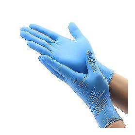GUANTE NITRILO DESECHABLE AZUL T/9-91/2 SIN POLVO 3.5GR JUPITER