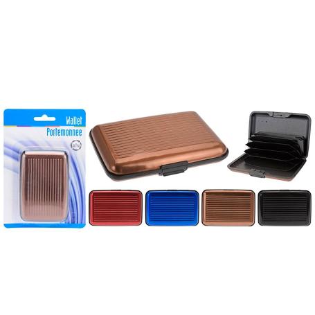 MONEDERO ALUMINIO 11X7 CM SURTIDOS